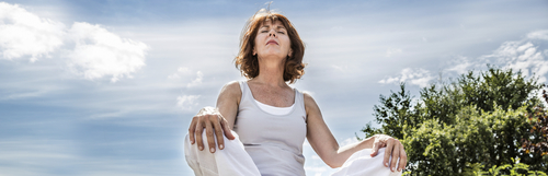Vertigo Causes and Cures, woman in meditation